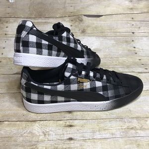 Puma Clyde Buffalo Plaid Sneaker Lifestyle sz 10.5